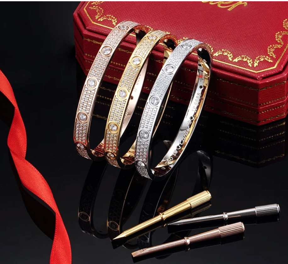 Cartier-Inspired LOVE Bracelet – Classic Model.