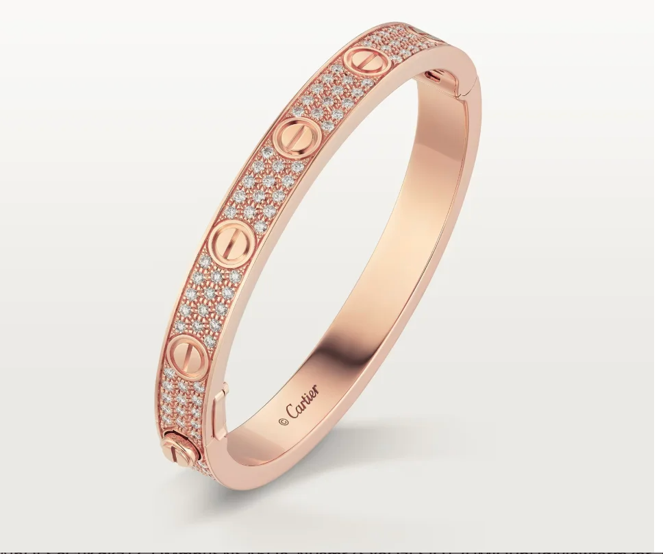 Cartier-Inspired LOVE Bracelet – Classic Model.